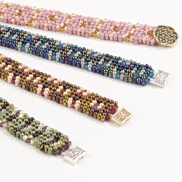 Calico Corn Berry Bead Bracelet